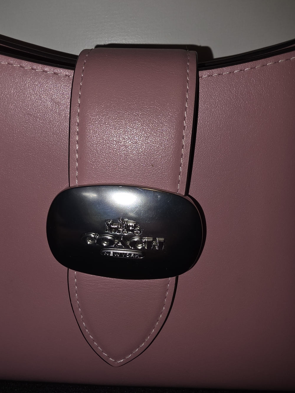 Coach Pink Leather Shoulder Bag with Matching Wallet - Picture 14 of 16